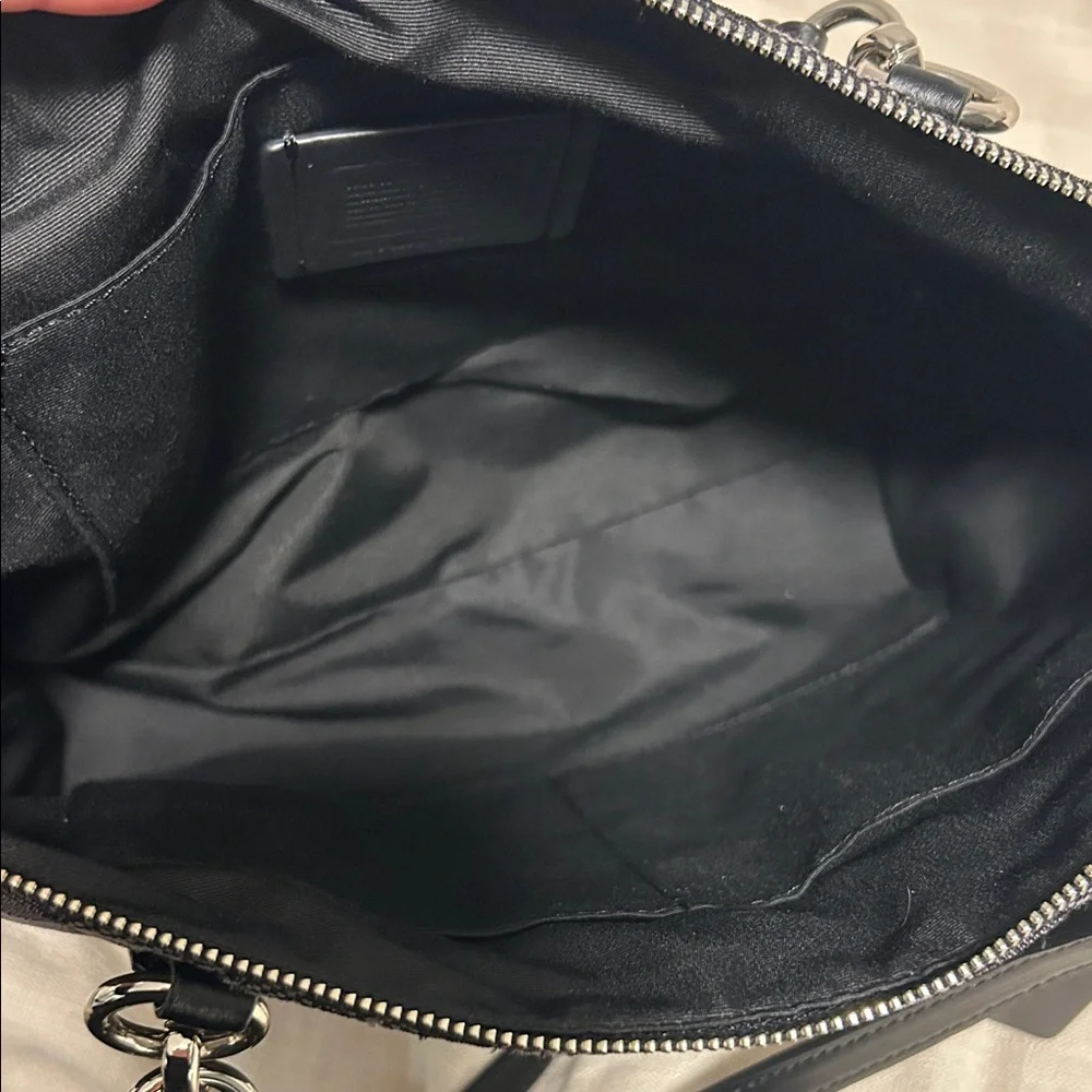 Coach Signature Black and Gray Crossbody Bag - Picture 8 of 8